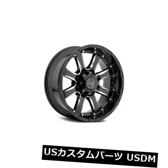 ホイール 4本セット 17x9ブラックRhino Sierra 8x6.5 / 8x165.1 -12ブラックホイールリムセット(4)  1の通販は 184,800円