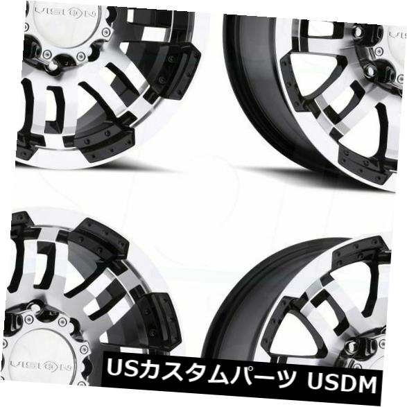 ホイール 4本セット 20x9 Vision 375 Warrior 6x135 25ブラックマシニングホイールリムセット（4）  20x9の通販は