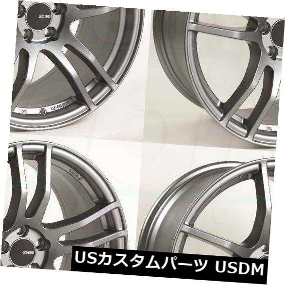 ホイール 4本セット 17x9 Enkei TX5 5x114.3 35 Platinum Grey Wheels Rims Set（4） の通販は