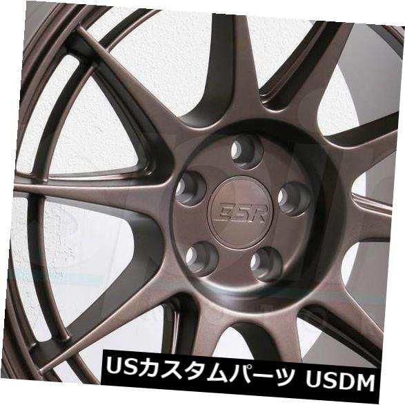 ホイール 4本セット 18x9.5 / 18x10.5 ESR SR13 5x114.3 35/22ブロンズホイールリムセット（4）  18の通販は