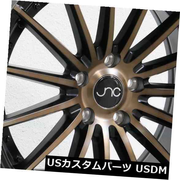 ホイール 4本セット 19x9.5 JNC 042 JNC042 5x114.3 35マットブラックブロンズフェイスホイールリムセット（4）の通販は