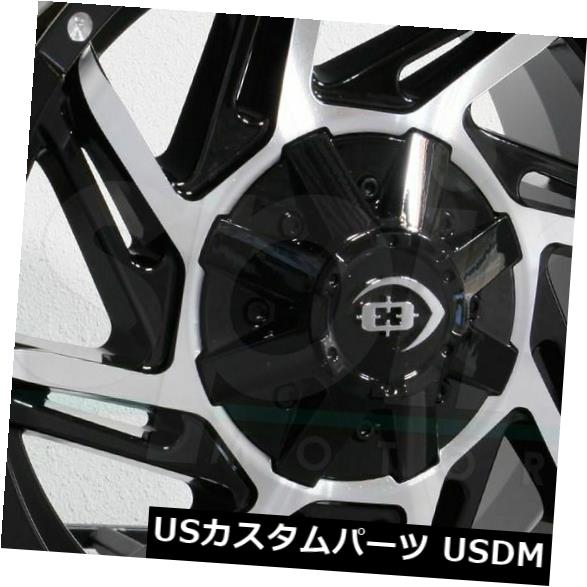 ホイール 4本セット 20x9 Vision 422プラウラー8x180 12ブラックマシニングホイールリムセット（4）  20x9 Visの通販は 182,160円