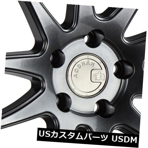 ホイール 4本セット 18x9.5 / 18x10.5 Aodhan DS02 DS2 5x112 15/15ハイパーブラックホイールリムセ