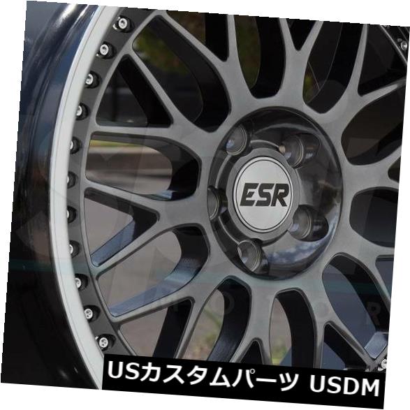 ホイール 4本セット 18x9.5 ESR SR01 SR1 5x120 35ガンメタルホイールリムセット（4） 18x9.5 ESR Sの通販は