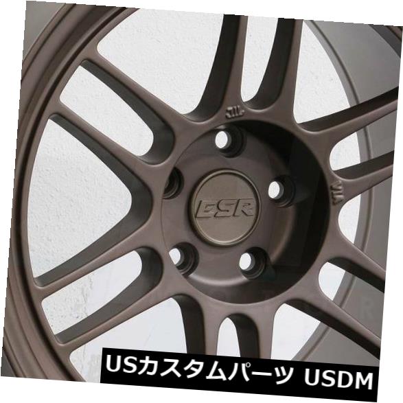 ホイール 4本セット 18x8.5 / 18x9.5 ESR SR11 5x114.3 30/15ブロンズホイールリムセット（4）  18xの通販は