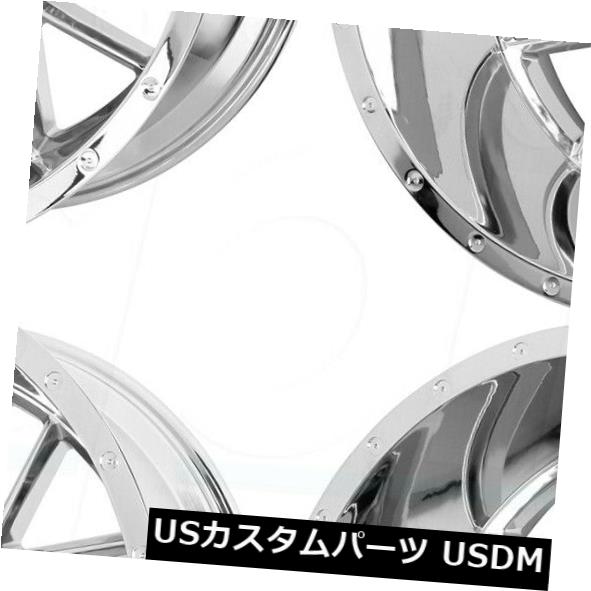 ホイール 4本セット 24x14 Moto Metal MO986 Siege 6x135 / 6x5.5 -76クロームホイールリムセットの通販は