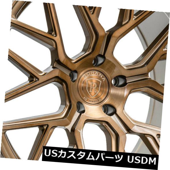 ホイール 4本セット 21x9 / 21x10.5 Rohana RFX10 5x120 20/20ブラッシュドブロンズホイールリムセット（の通販は