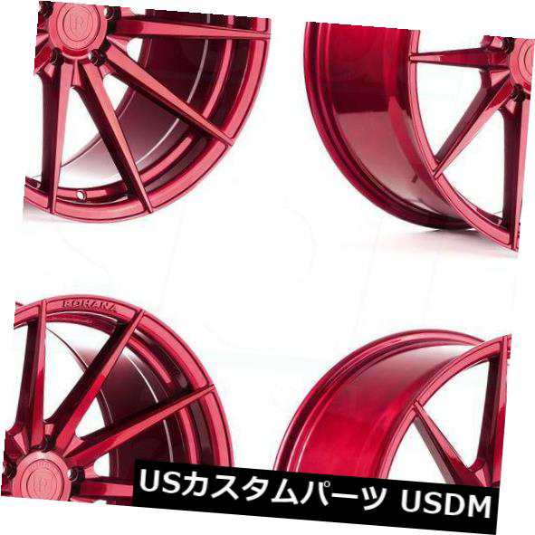 ホイール 4本セット 20x10 / 20x11 Rohana RF1 5x112 33/28レッドホイールリムセット（4）  20x10/の通販は