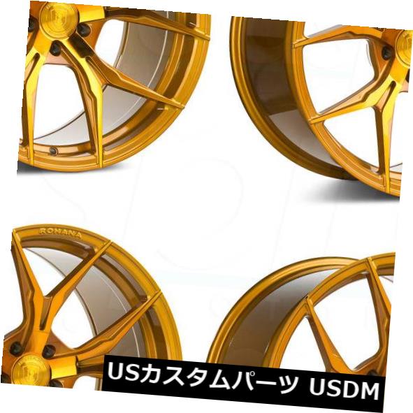 ホイール 4本セット 20x9 / 20x11 Rohana RFX5 5x120 20/28ゴールドホイールリムセット（4）  20x9/の通販は 315,414円