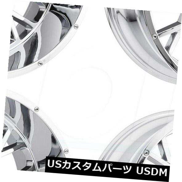 ホイール 4本セット 24x12 Vision 412ロッカー5x5.5 / 5x139.7 -51クロームホイールリムセット（4）  24の通販は