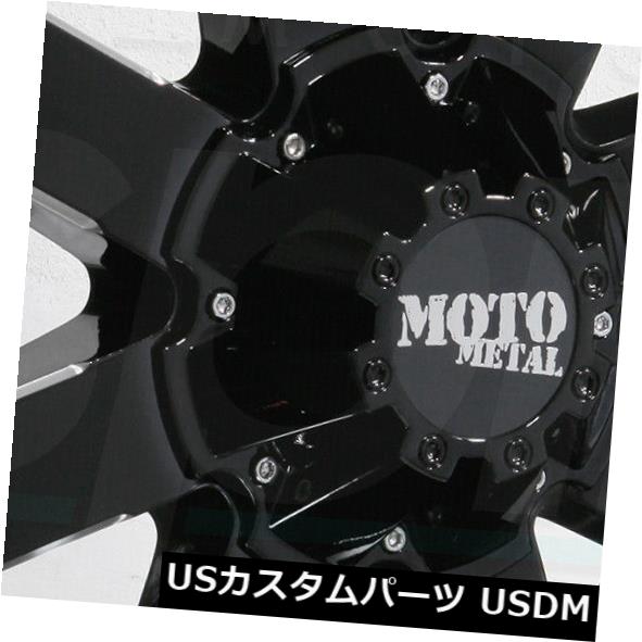 ホイール 4本セット 22x14 Moto Metal MO962 8x170 -76ブラックミルドホイールリムセット（4）  22x14 の通販は