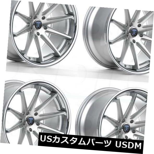 ホイール 4本セット 22x9 / 22x10.5 Rohana RC10 5x115 13/18シルバーホイールリムセット（4）  22xの通販は