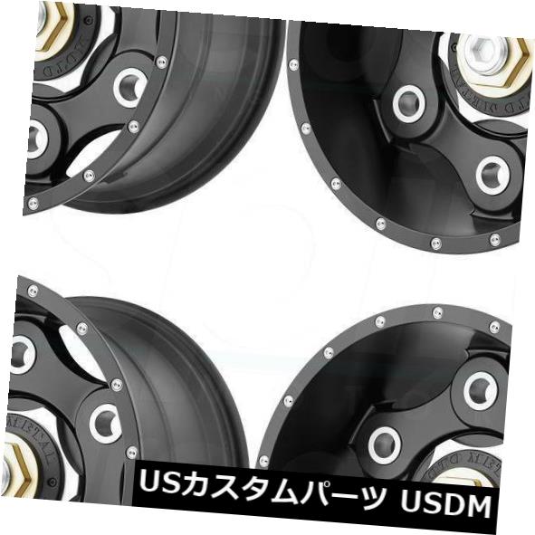 ホイール 4本セット 20x12 Moto Metal MO977 Link 8x180 -44サテンブラックホイールリムセット（4）  2の通販は