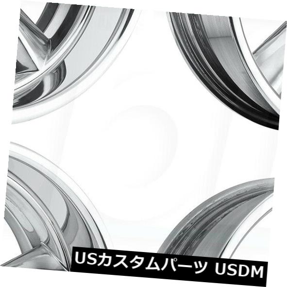 ホイール 4本セット 18x8 US Mags Standard U201 5x4.75 / 5x120.6  5 0ポリッシュホイールリムの通販は