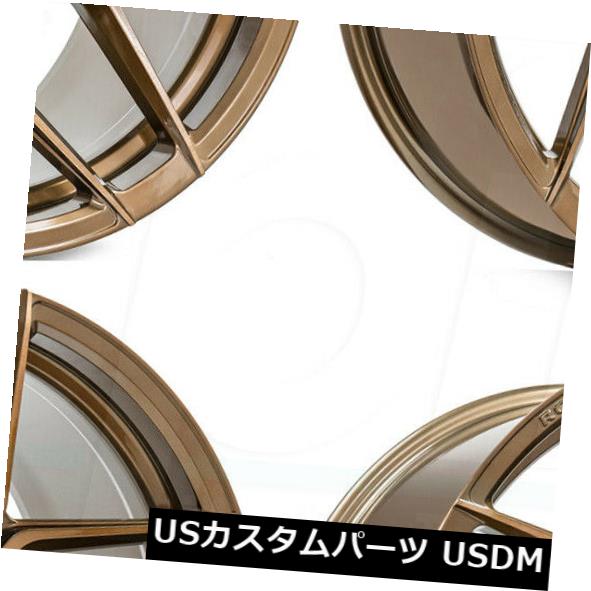 ホイール 4本セット 19x8.5 Rohana RFX11 5x114.3 35ブラッシュドブロンズホイールリムセット（4）  19x8.の通販は 587,400円