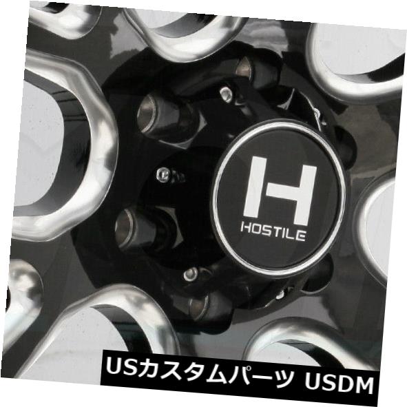 ホイール 4本セット 22x10敵対的H113レイジ6x135 -25ブラックミルドホイールリムセット（4）  22x10 Hostile の通販は 587,400円