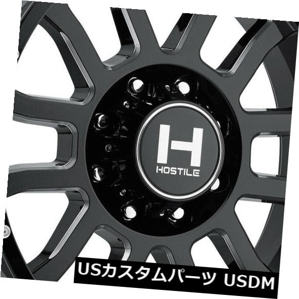 ホイール 4本セット 22x14敵対的なH107ガントレット8x180 -76