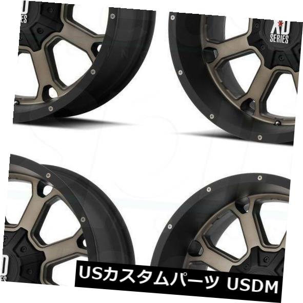 ホイール 4本セット 22x10 XD XD825 Buck 25 8x170 -18ブラックティントホイールリムセット（4）  22x10の通販はホイール