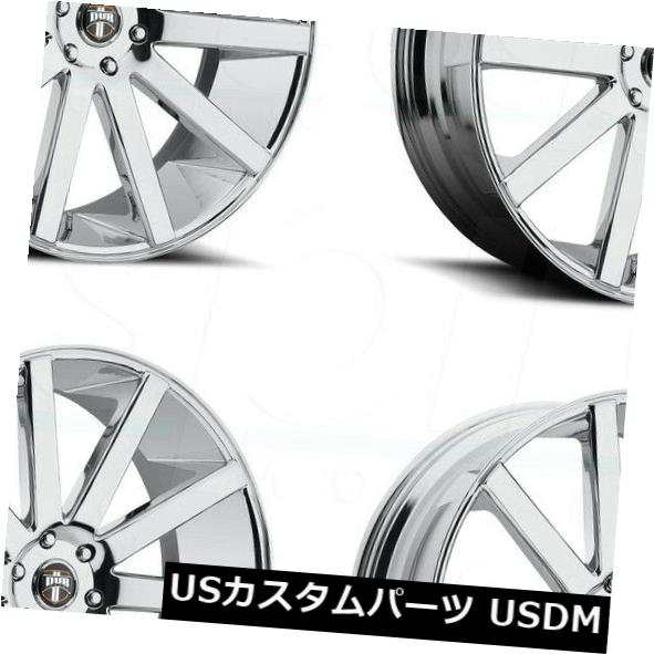 ホイール 4本セット 22x9.5 DUBショットカラーS120 6x5.5 / 6x139.7 30クロームホイールリムセット（4）  2の通販は