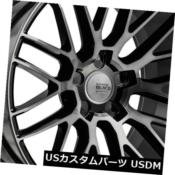 【新品　売切り】 20インチホイールのみ4本セット 20x8.5J 20x10.5J F1R BMW X5 7シリーズ LEXUS LS460 レクサスなど ホイール 4本セット 20x8.5 ⁄ 20x10 Savini BM14 5x120 35⁄38ブラック