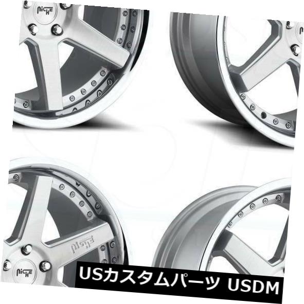 ホイール 4本セット 20x9ニッチAltair M193 5x114.3 35シルバーホイールリムセット（4）  20x9 Niche A