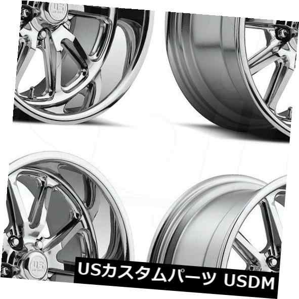 ホイール 4本セット 22x9 US Mags Rambler U110 5x5 / 5x127 1クロームホイールリムセット（4）  22の通販は