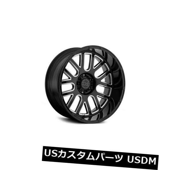 ホイール 4本セット 22x12ブラックライノピズモ5x5 / 5x127 -44ブラックホイールリムセット（4）  22x12 Blackの通販は 570,240円