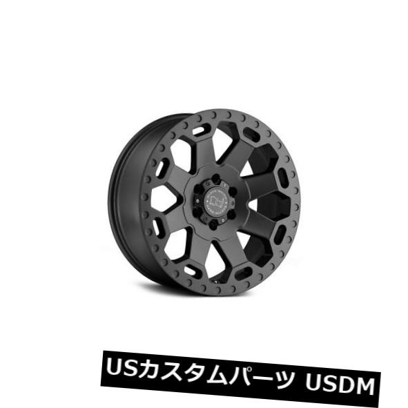 ホイール 4本セット 22x10ブラックライノウォーロード6x5.5 / 6x139.7 -12ガンメタルホイールリムセット（4）  22xの通販は