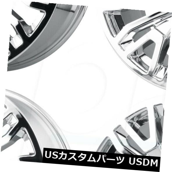 ホイール 4本セット 22x9 OE Creations PR197 6x5.5 / 6x139.7 28 Chrome Wheels Riの通販は 245,916円