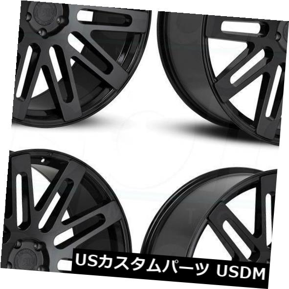 ホイール 4本セット 24x10ロードフォースRF24 5x120 32グロスブラックホイールリムセット（4）  24x10 Road Foの通販は