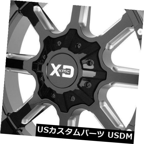 ホイール 4本セット 20x9 XD XD838マンモス6x120 / 6x5.5 0ブラックミルドホイールリムセット（4）  20x9 Xの通販は