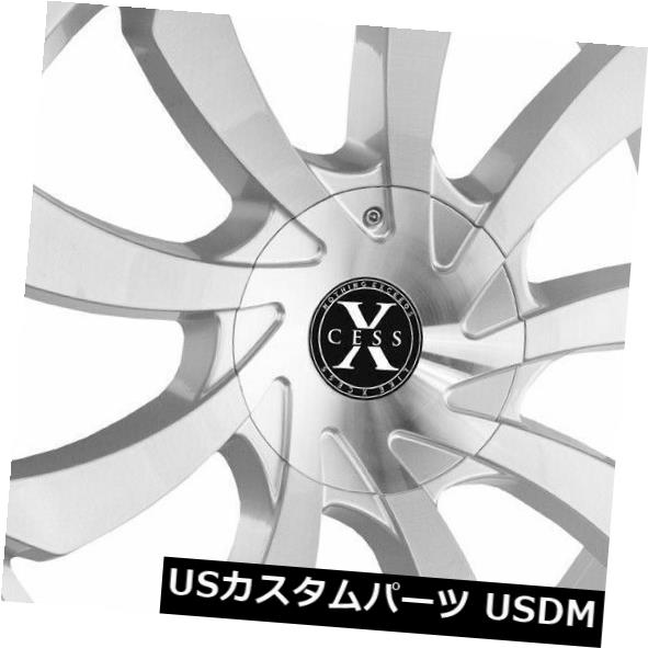 ホイール 4本セット 26x10 Xcess X01 6x135 / 6x5.5 24シルバーブラシホイールリムセット（4）  26x10 の通販は 235,818円