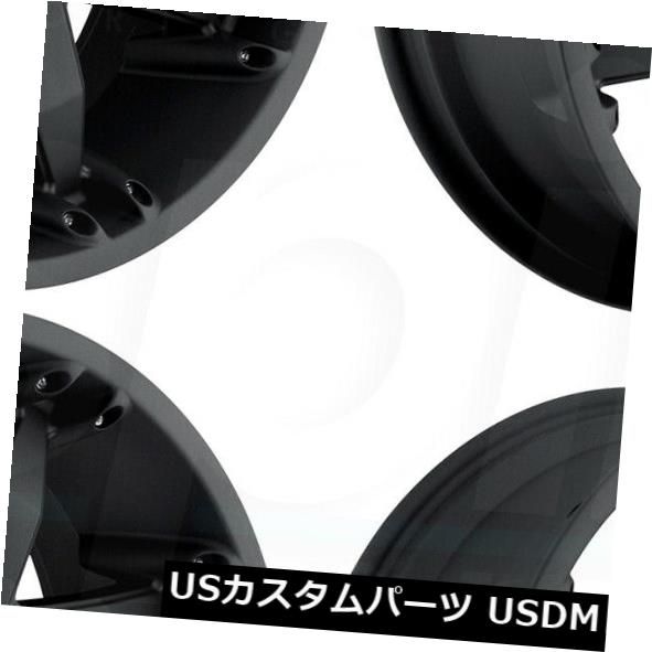 ホイール 4本セット 20x12フューエルオクタンD509 8x6.5 / 8x165.1 -44マットブラックホイールリムセット（4）  の通販は 235,224円