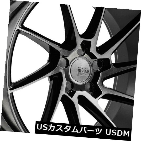 ホイール 4本セット 19x8.5 / 19x9.5 Savini BM15 5x112 32/40ブラックティントホイールリムセット（4）の通販は