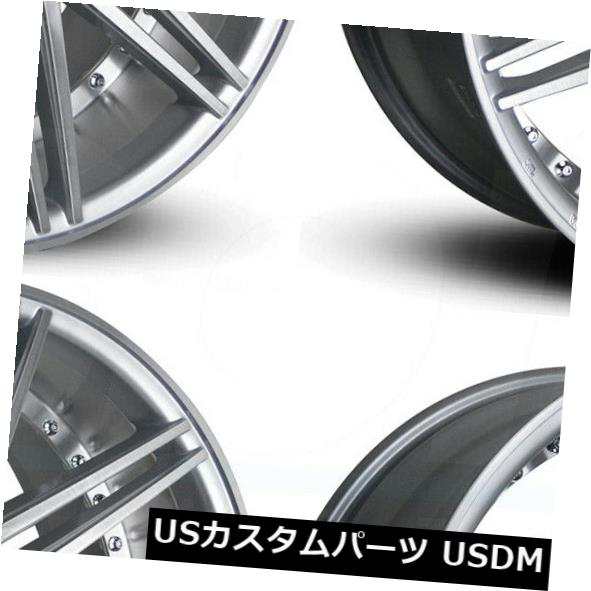 ホイール 4本セット 22x9ロードフォースRF11 5x120 28シルバーブラシホイールリムセット（4）  22x9 Road Forcの通販は