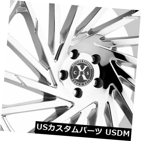 ホイール 4本セット 24x9.5 Xcess X02 5x115 15クロームホイールリムセット（4）  24x9.5 Xcess X02の通販は