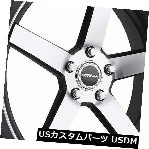 ホイール 4本セット 26x10 Strada S35 Perfetto 5x5.5 / 5x139.7 24ブラックマシンホイールリムセッの通販は