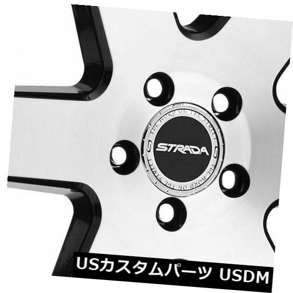 ホイール 4本セット 26x10 Strada S60 Coda 6x5.5 / 6x139.7 24ブラックマシンホイールリムセット（4）の通販は