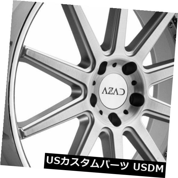 ホイール 4本セット 22x9 Azad AZ95 5x120 30シルバーブラシホイールリムセット（4）  22x9 Azad AZ95 506,880円