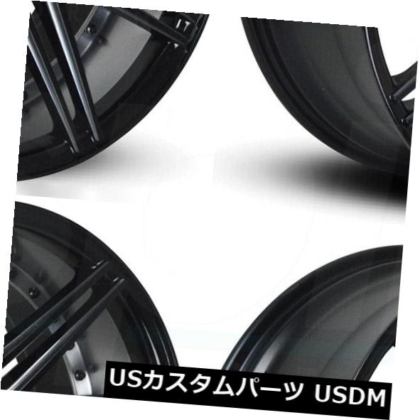 ホイール 4本セット 22x9 / 22x10.5ロードフォースRF11 5x112 30/40ブラックホイールリムセット（4）  22x9の通販は