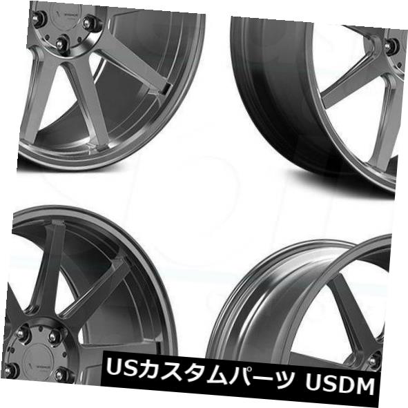 ホイール 4本セット 19x8.5 / 19x10 Verde VFF02 5x114.3 38/42ブラッシュドダークパラジウムホイールリ