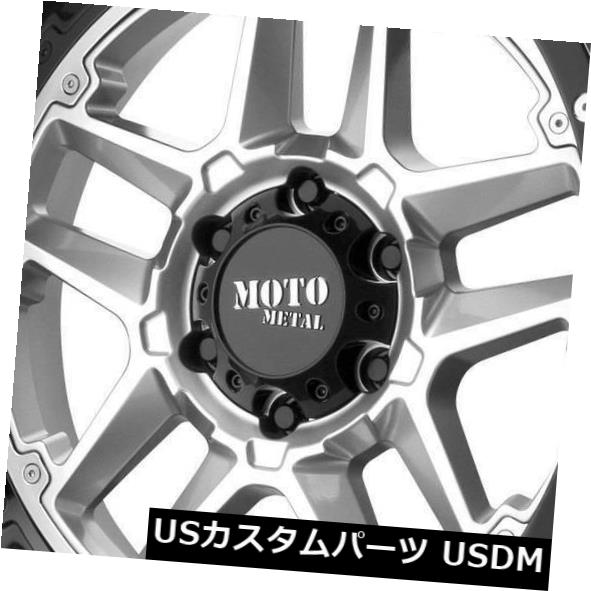 ホイール 4本セット 20x9 Moto Metal MO987 5x150 18シルバーブラックリップホイールリムセット（4） 20x9の通販は