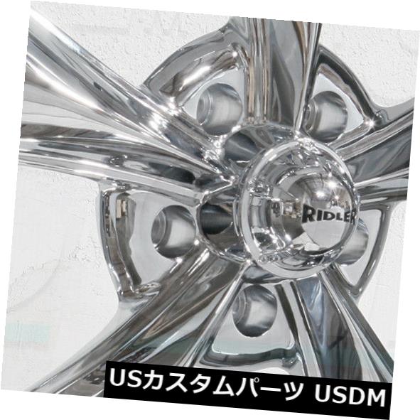 ホイール 4本セット 22x10.5リドラー695 5x115 18クロームホイールリムセット（4）  22x10.5 Ridler 695