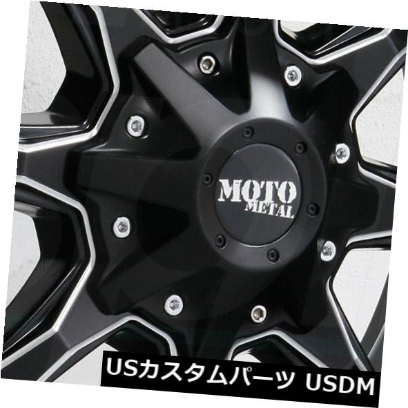 ホイール 4本セット 20x12 Moto Metal MO970 5x5 / 5x5.5 -44ブラックミルドホイールリムセット（4）  の通販は