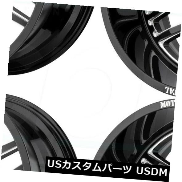 ホイール 4本セット 20x12 Moto Metal MO992 8x170 -44ブラックミルドホイールリムセット（4）  20x12 の通販は