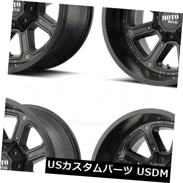 ホイール 4本セット 20x9 Moto Metal MO984 Shift 6x135 / 6x5.5 18ブラックホイールリムセット（4の通販は
