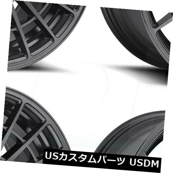 ホイール 4本セット 20x8.5 / 20x10 Rotiform Las R R142 5x4.5 / 5x120 35/40マットブラの ...