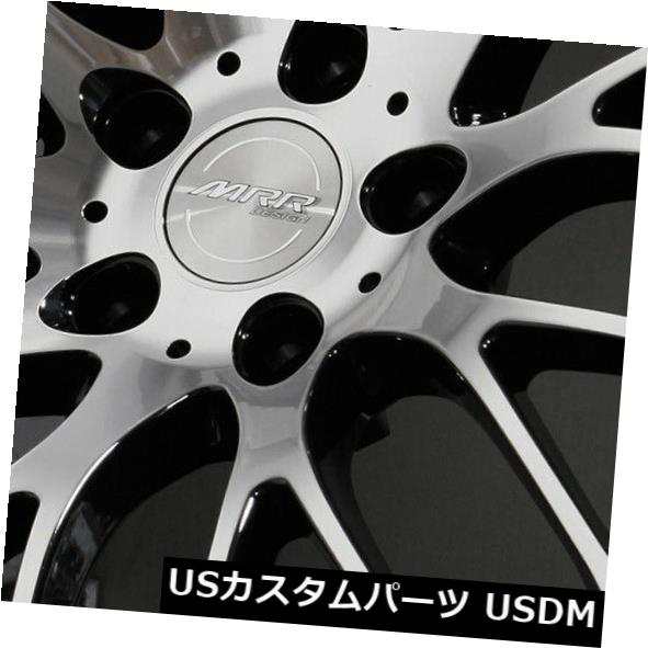 ホイール 4本セット 20x9 MRR HR6 5x108 40ブラックマシニングホイール