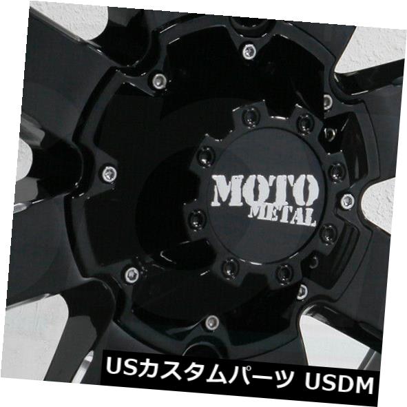 ホイール 4本セット 20x12 Moto Metal MO962 6x5.5 / 6x139.7 -44ブラックミルドホイールリムセット（の通販は 245,520円