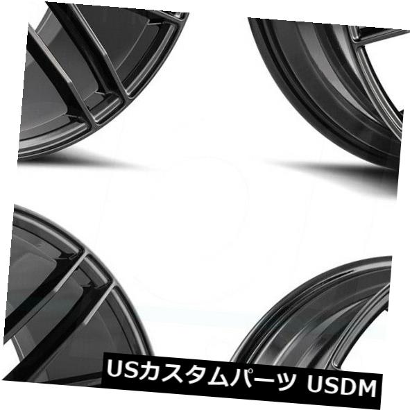 ホイール 4本セット 19x8.5 Savini BM13 5x112 32グロスブラックホイールリムセット（4）  19x8.5 Savi